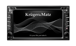 Radio samochodowe Kruger&Matz 2DIN, 6,2" z tunerem DVB-T, GPS, BT