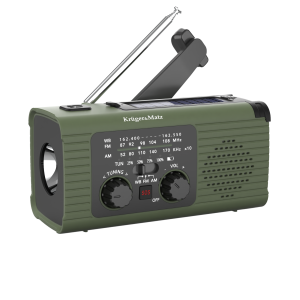 Survivalowe solarne radio alarmowe z powerbankiem i dynamo KM 836
